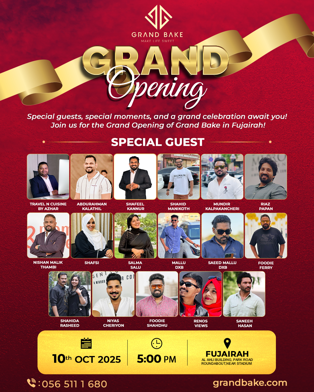 Grand Bake grand opening poster
